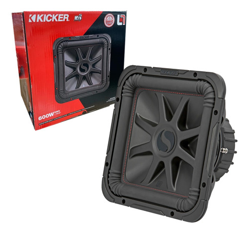 Subwoofer Kicker L7r 45l7r124 L7r12 12 Pul 1200w 600rms 4ohm Color Negro