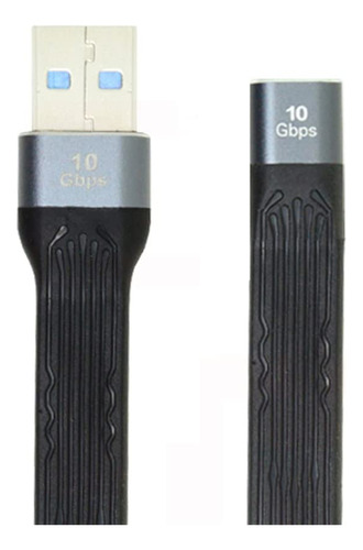 Nfhk 10gbps Usb 3.1 Tipo C Hembra Usb3.0 Macho Plano Delgado