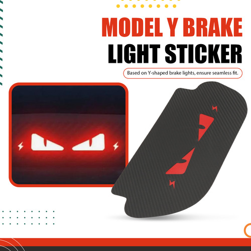 Adhesivo Crystally-brake Light Para Modelo Y, Devil Eye Car