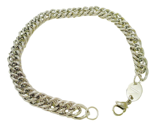 Pulsera Acero Hombre Eslabon Espiga Vanesa Duran 22cm | MercadoLibre