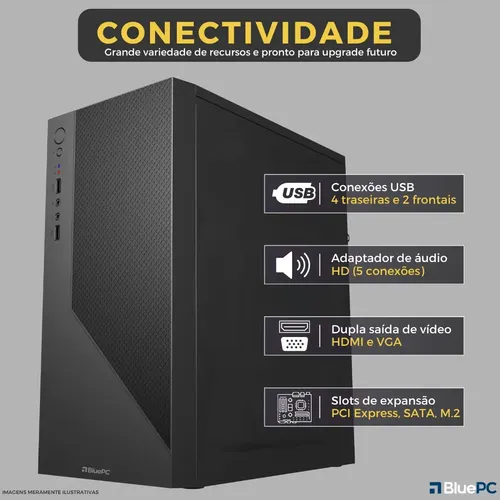Computador Completo Intel Core i5, 16GB RAM, SSD 512GB, Bivolt