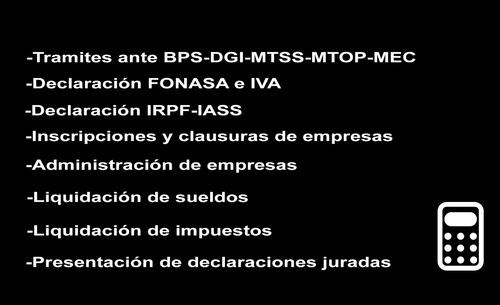 Imagen 2 de 5 de Gestoría Tramites Gral Leasing Rupe Bps Dgi Dgr Bromatología