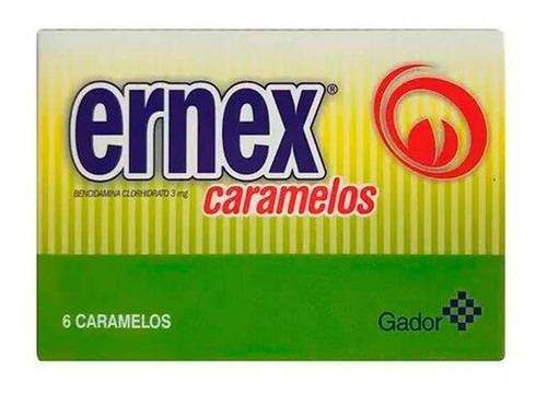 Ernex® X 6 Caramelos - Dolor De Garganta & Aftas