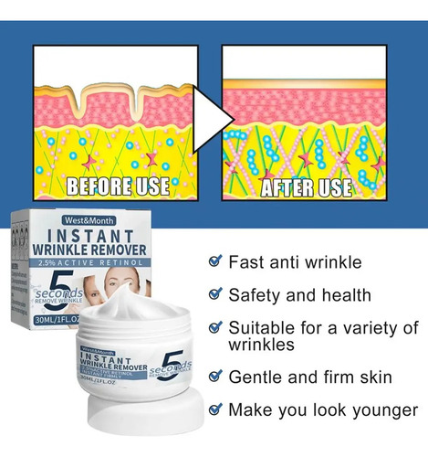 Wm Crema Anti Arrugas Instantanea Retinol, Anti Edad Reafira