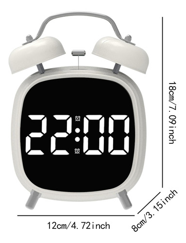 Mesa De Reloj De Alarma Digital Reloj De Alarma Fuerte De