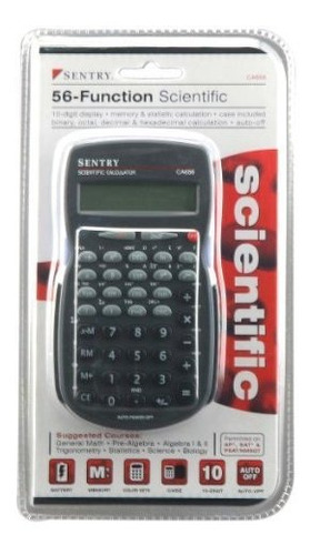 Calculadora Científica Sentry 56 Funciones, Negra (ca656)