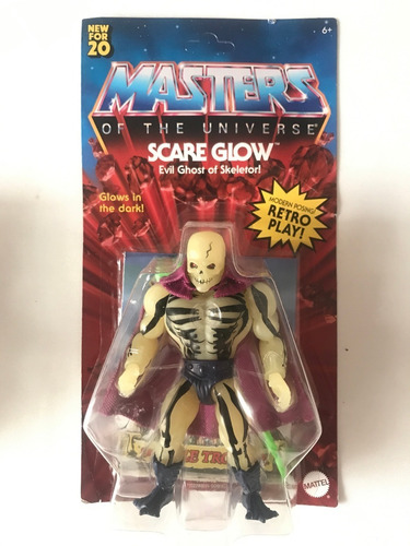 4 Villanos Motu Origins Trapjaw Scareglow Merman Carton Malt (Usado)