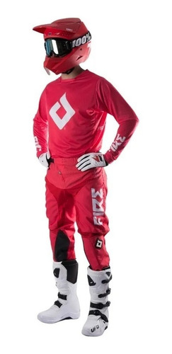 Imagen 5 de 9 de Conjunto Mx/motocross Fire Blood 2022 - All Motors Online-