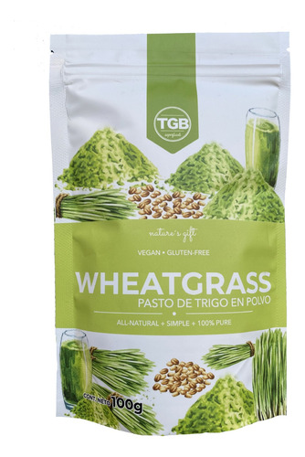 Wheatgrass 100% Puro En Polvo 100g.