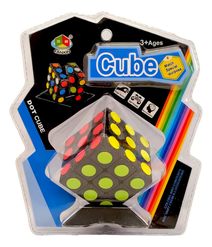 Cubo Mágico De Puntos Cube 3x3x3 Estructura Punto