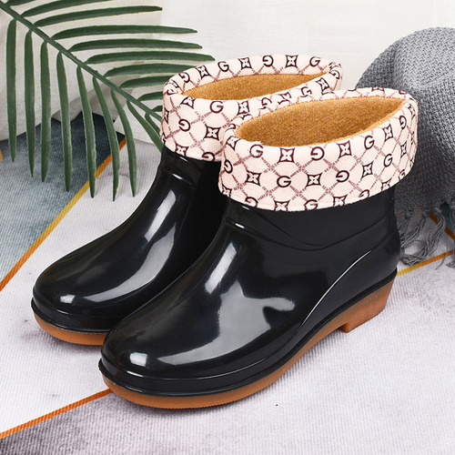 Botas De Lluvia Para Mujer, Botas Cortas Antideslizantes A L