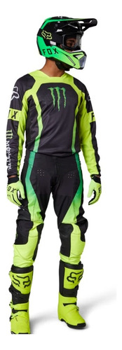 Conjunto Equipo 180 Monster Energy Amarillo Enduro Atv Fox