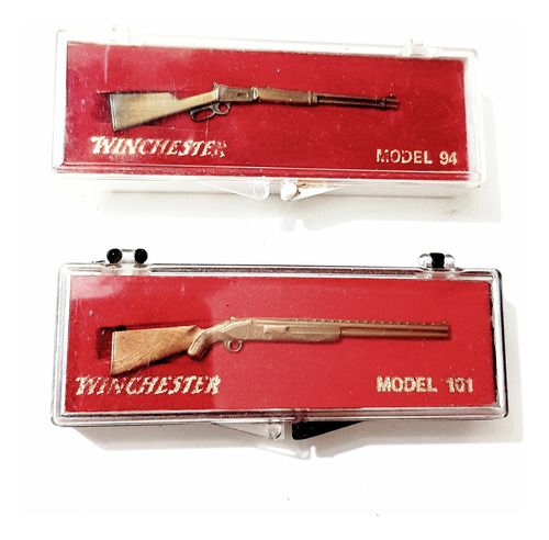 Prendedores Corbata Retro Rifle Winchester, 7 Cm. Valor Set