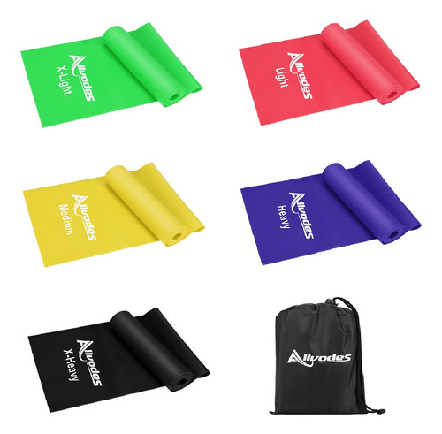 Allvodes Bandas De Ejercicio Para Entrenamiento, Juego De B. Color Con Color