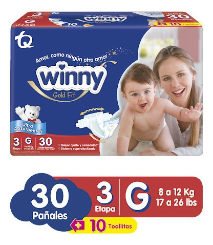 Pañales Winny Gold G