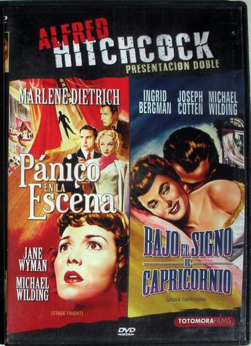 Dvdx2 Hitchcock  Panico En Escena  Bajo Signo De Capricornio