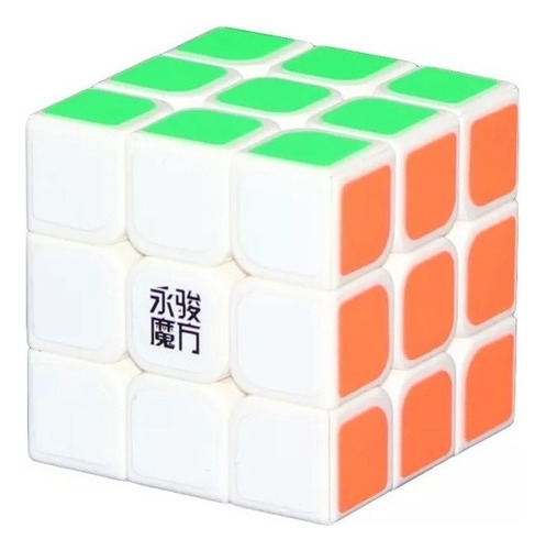 Cubo Mágico Cúbico De 3x3x3 Piezas Yongjun Yulong Yj8304 Color Blanco