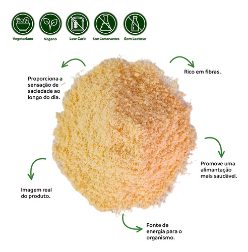 Farinha De Amêndoas Pura 100% Natural Kit 2 Premium 100g