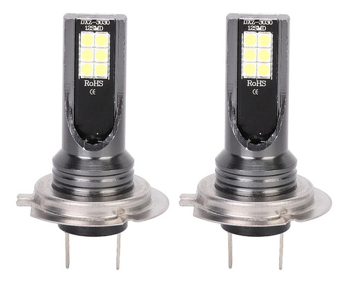 Luz De Niebla Linterna 3000k 24w 1000lm Coche 2pcs H7 12 Led