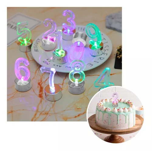 Set Números Led Multicolor Fiestas Torta Cumpleaños RF 262-4 –