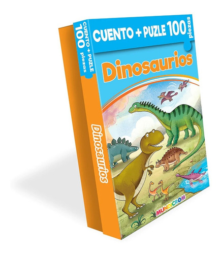 Libro Infantil Cuento Dinosaurios + Puzle 100 Pzas Mundicrom