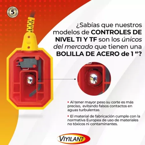 Kit Indicador Nivel De Agua Y Flotante Automatico Tanque