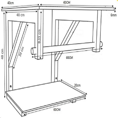 Gabinete Vidro Banheiro 60cm Retangular Ap Slim Mármore