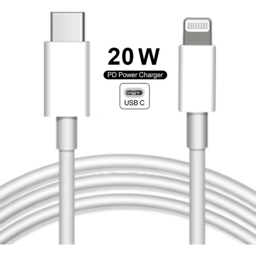 Cabo Usb C Lightning 20w Turbo P/ iPhone 11 12 13 14 Pro Max