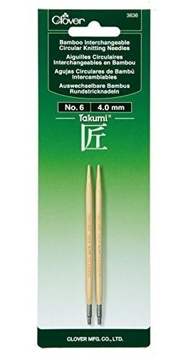 Aguja Circular Intercambiable Clover Takumi Bamboo  - 6