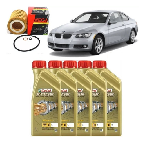 Bmw 320i  Kit Troca De Óleo 5w30 Castrol Edge Woe211