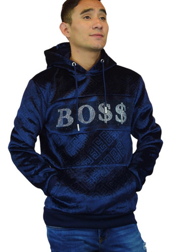 Sudadera Terciopelo Velur Capucha Hoodie Buchona Chaqueta