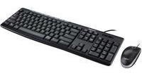 Teclado/mouse Logitech Mk200 Negro Alambricos Multimedia/opt