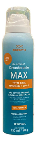 Desodorante Aerossol Max Biozenthi 150ml