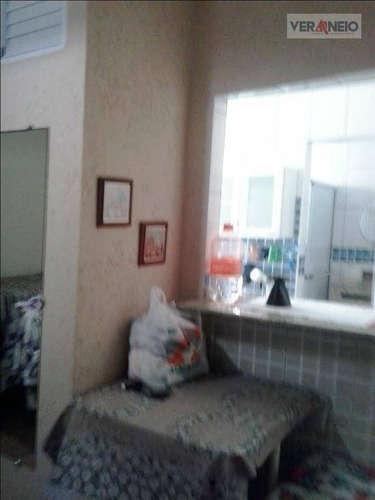 Kitnet Com 1 Dormitório À Venda, 33 M² Por R$ 130.000,01 - Vila Guilhermina - Praia Grande/sp - Kn0325