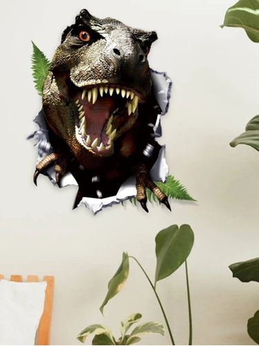 Sticker De Dinosaurio T-rex Pegatina Para Decorar En Pared 