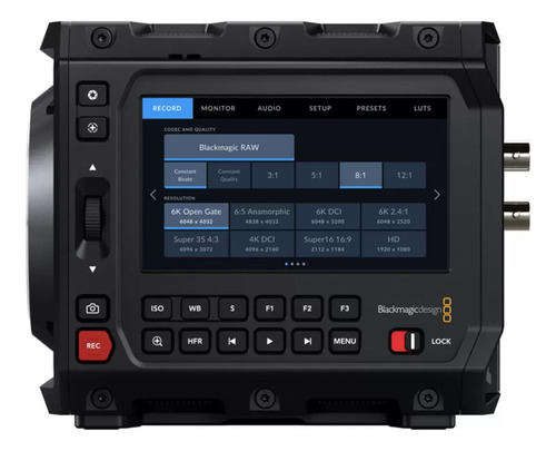 Câmera Blackmagic Pyxis 6k com moldura EF preta