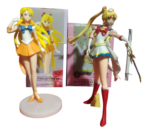 Figuras Sailor Moon Y Venus Duo Pack , Pvc 26cm Aprox