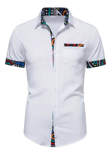 Camisas De Manga Corta Para Hombre, Camisa Ster African Dash