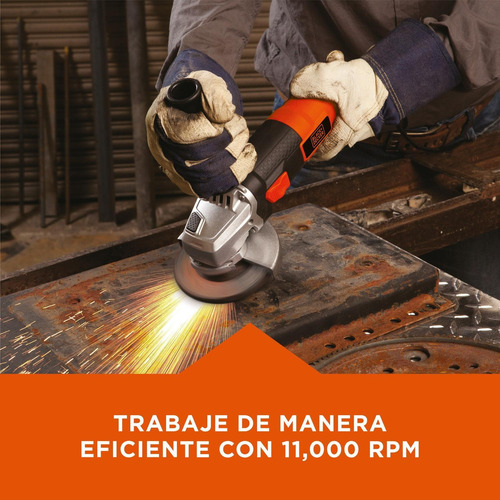 Imagen 9 de 12 de Kit Pulidora 4 1/2 Black Decker + Taladro Percutor 3/8
