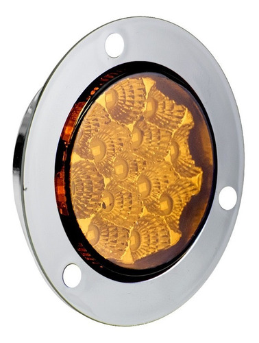 Plafon Redondo 13 Led Cromado Estrobo 2.5 Pulgadas