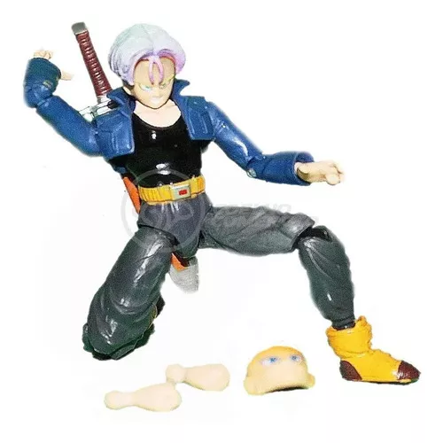 Boneco articulado de brinquedo dragon ball, figura de ação