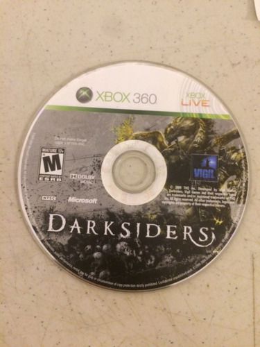 Xbox 360 Darksiders 1 Usado Blakhelmet E