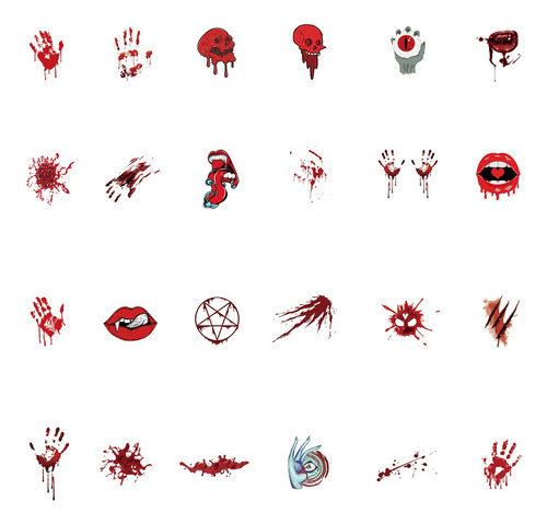 Gore Sangre 50 Stickers Vs Agua De Pvc Calcomanias