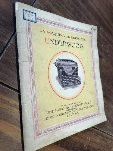 Manual Maquinas De Escribir Underwood 1925