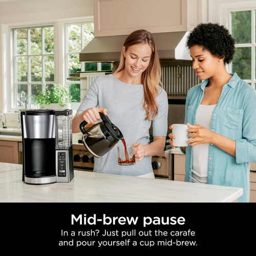 Cafetera De Cristal Programable Ninja Para 12 Tazas, Color N