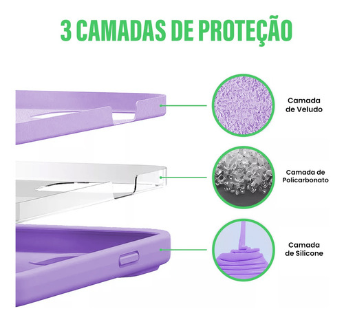 Capa Capinha Case De Silicone Aveludado P/ iPhone 15 Pro Max