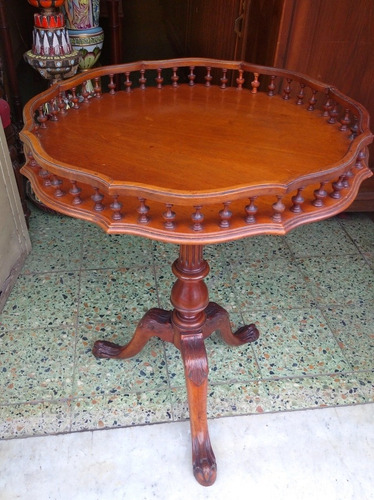 Antigua Mesa De Centro O Sala, Est Inglés. (Usado)