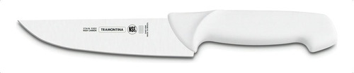Cuchillo Carnicero Profesional Acero Inox 20 Cm Tramontina Color Blanco
