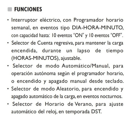 Programador Horario Digital De Bornera Exceline 220v