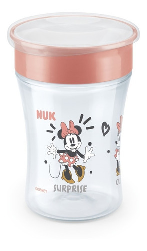 Vaso Nuk Disney Mickey Minnie Magic Cup 360º Tapa 230ml +8m